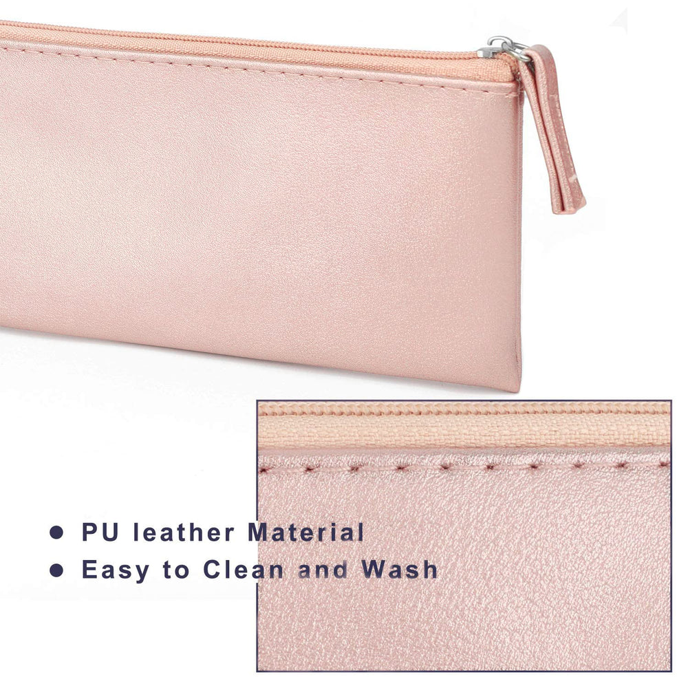 SumDirect pochette maquillage PU cuir rose, idéale pour retouches nomades