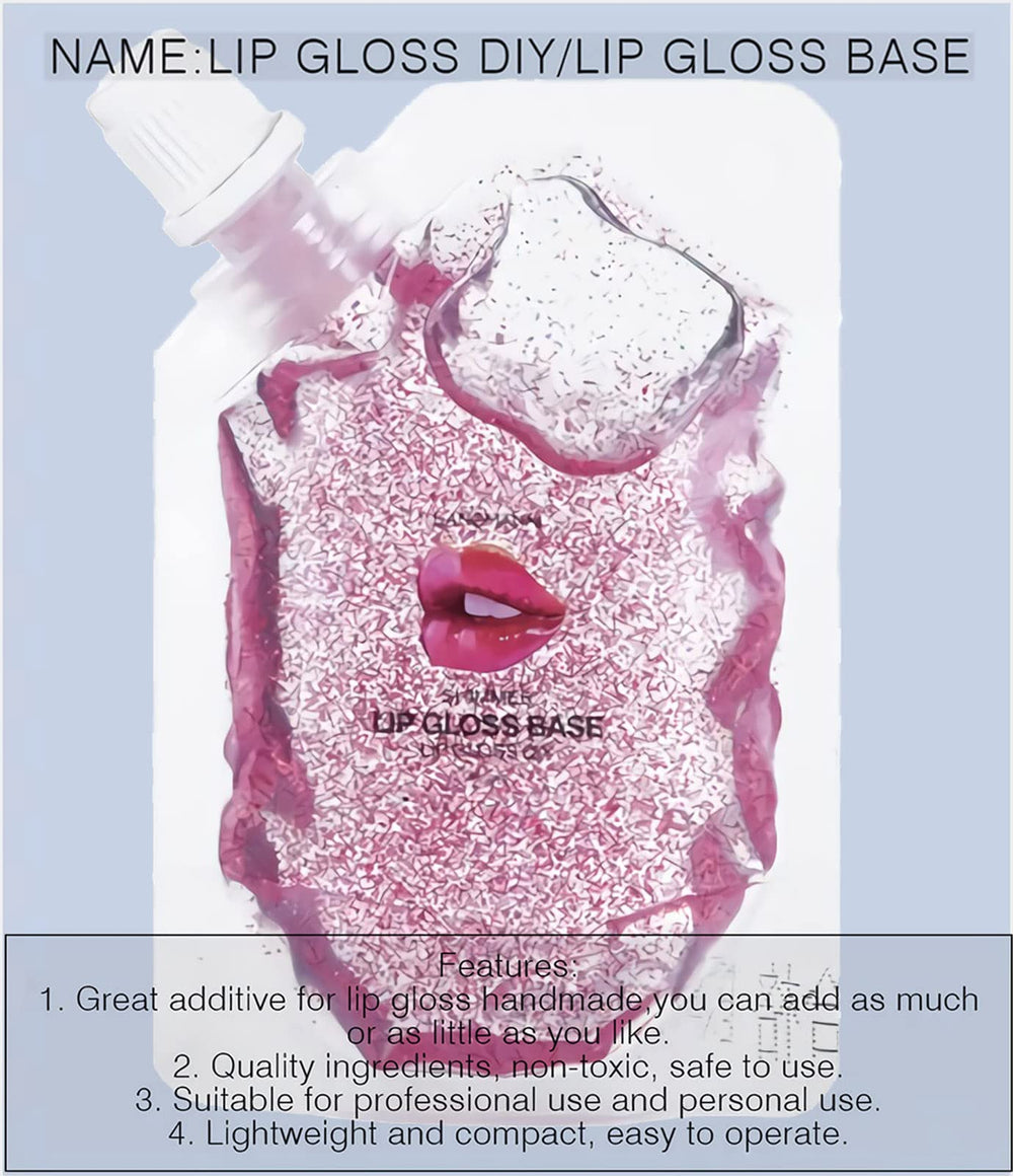 SUMEITANG base brillant à lèvres perle rose, texture douce pour des lèvres souples.