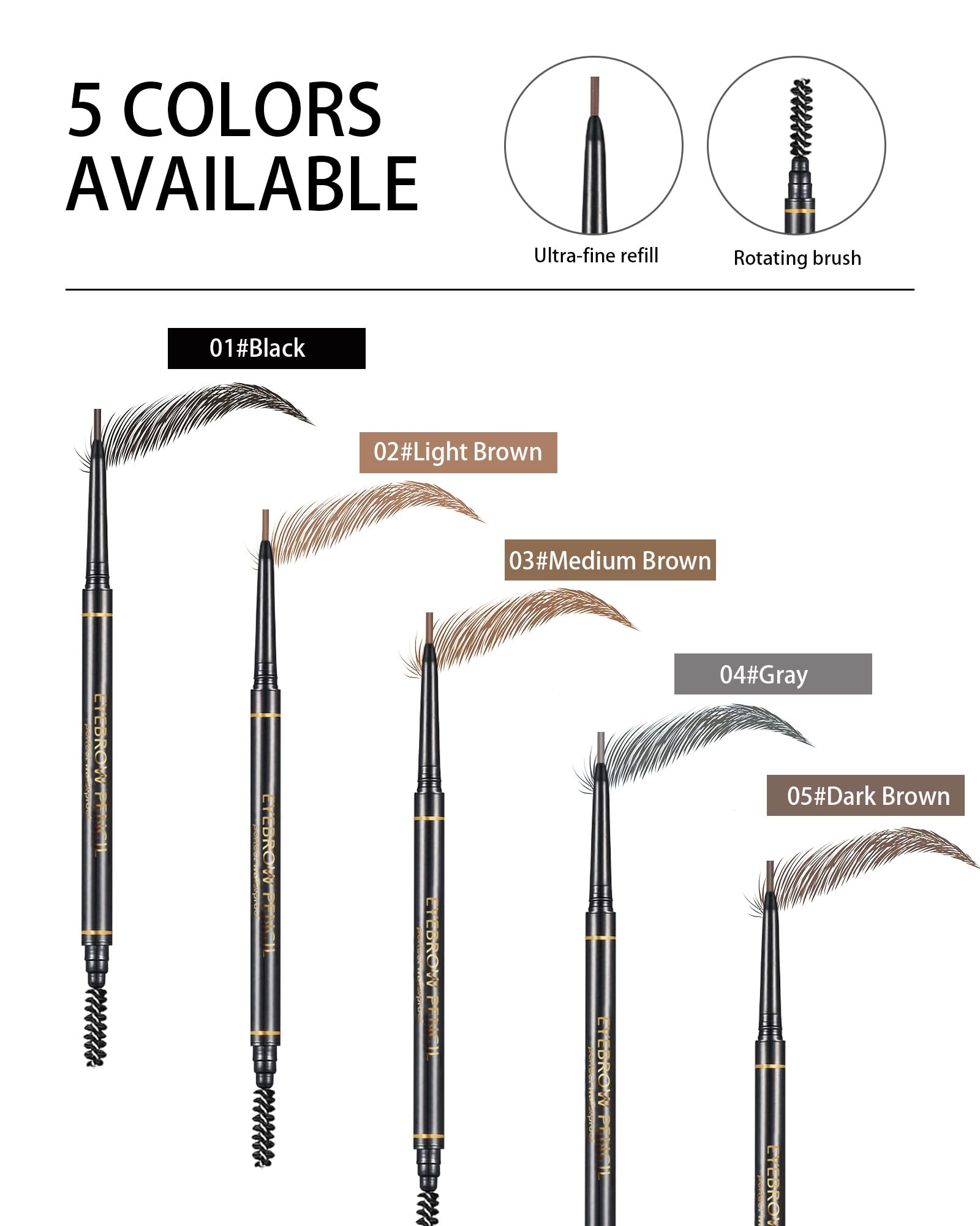 SUMEITANG coffret complet pour des sourcils définis et durables.