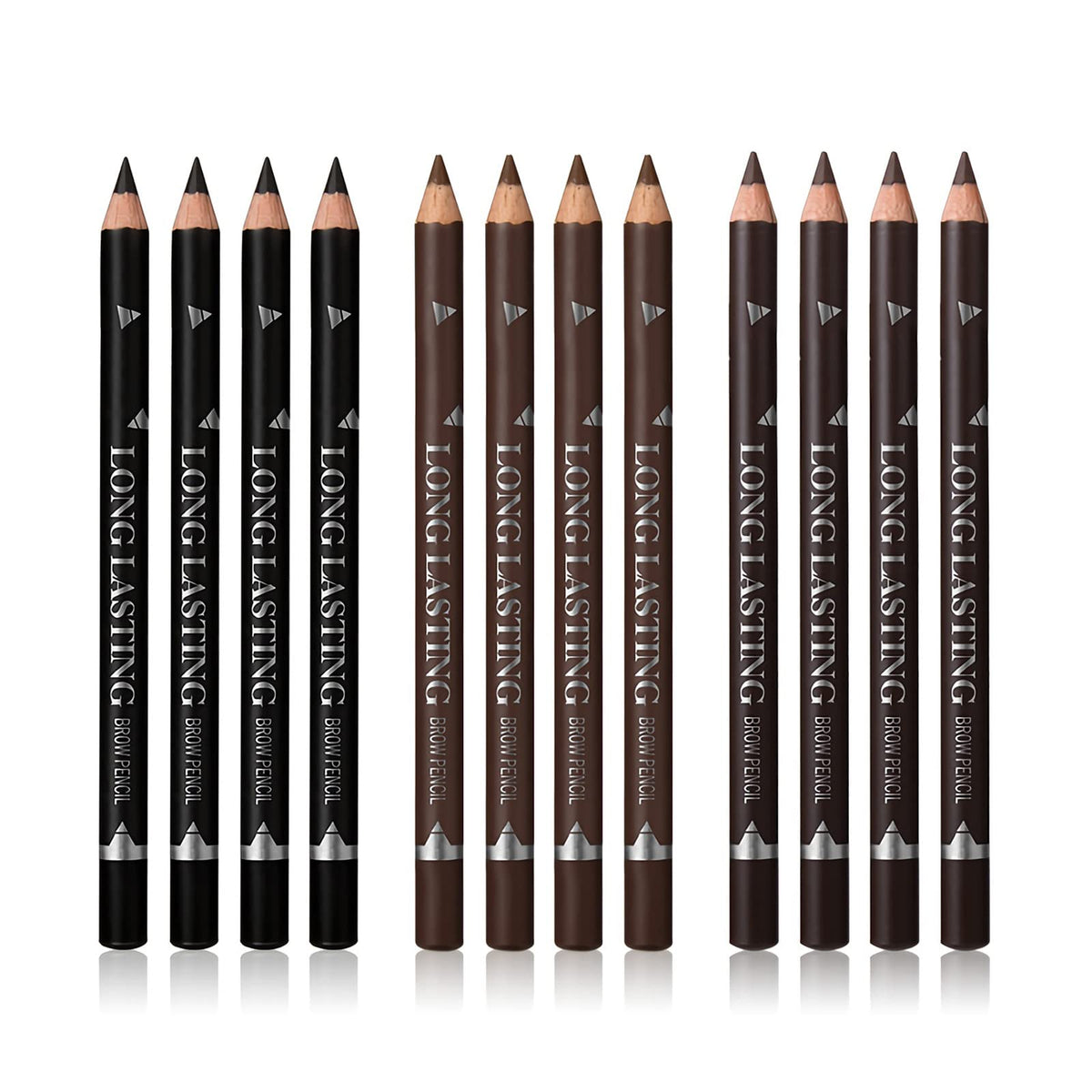 SUMEITANG ensemble 12 crayons sourcils et pour les yeux, maquillage polyvalent et durable.
