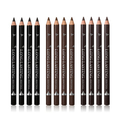 SUMEITANG ensemble 12 crayons sourcils et pour les yeux, maquillage polyvalent et durable.