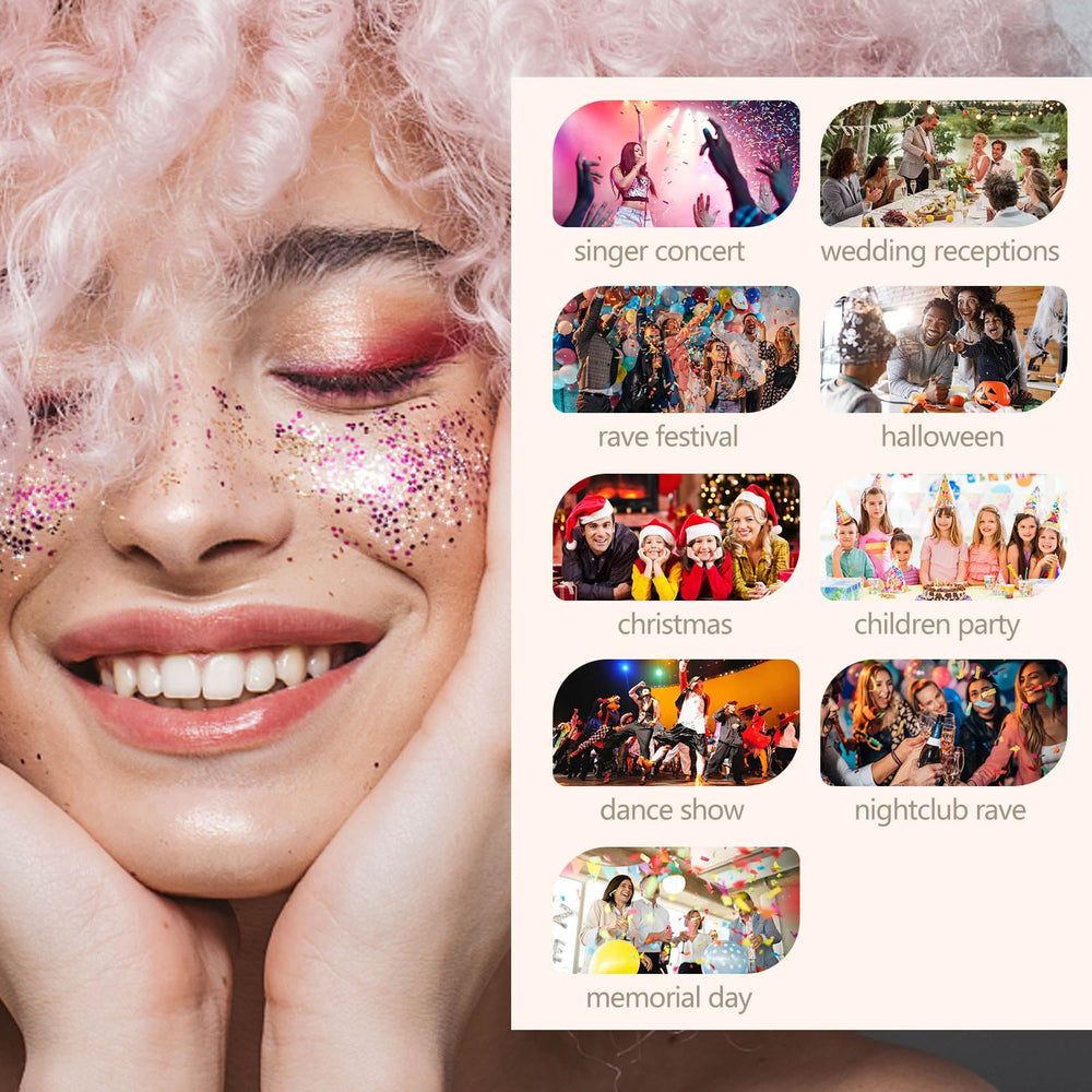 SUMEITANG Look fête instantané, paillettes brillantes pour soirée mémorable
