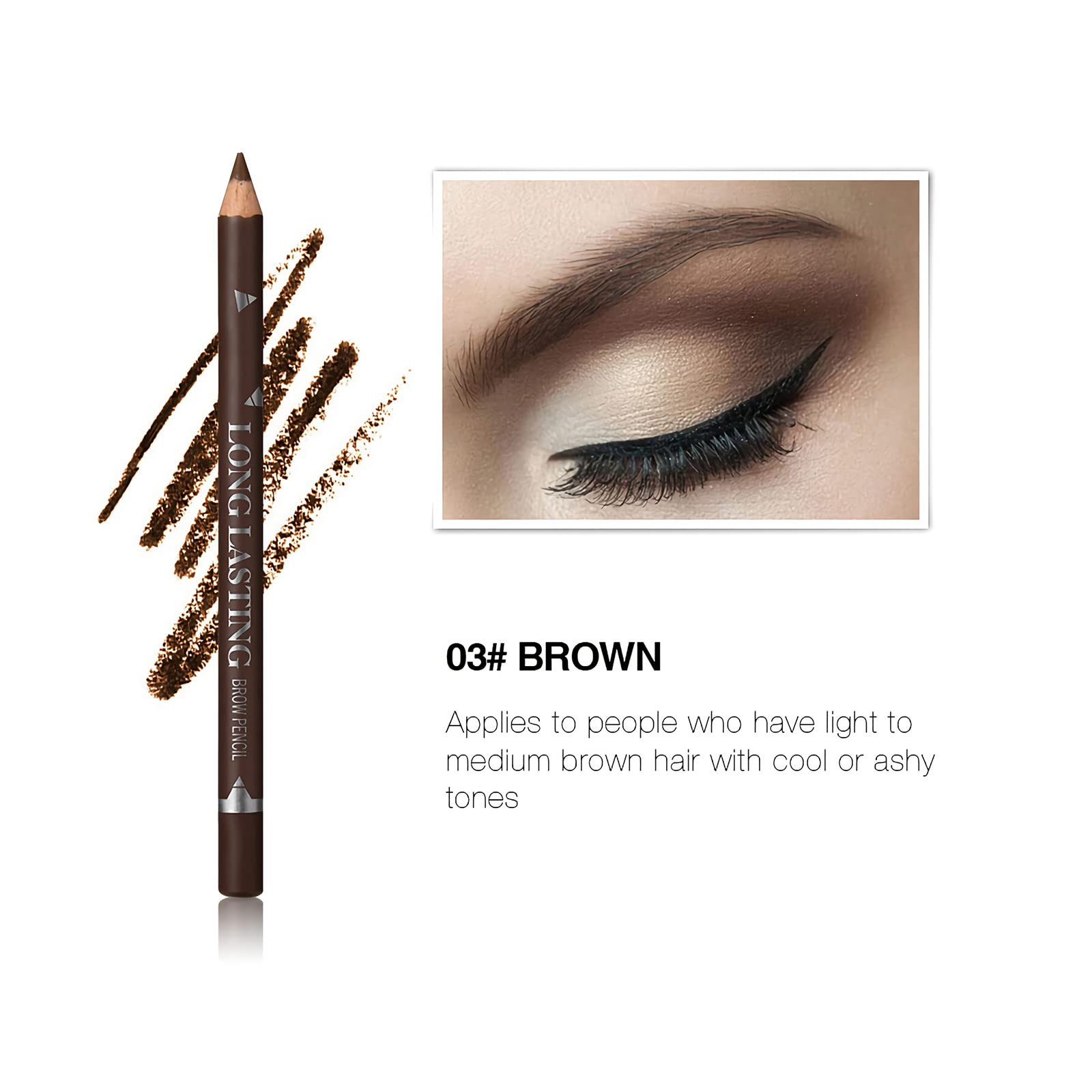 Texture douce du crayon sourcil SUMEITANG pour une application précise.