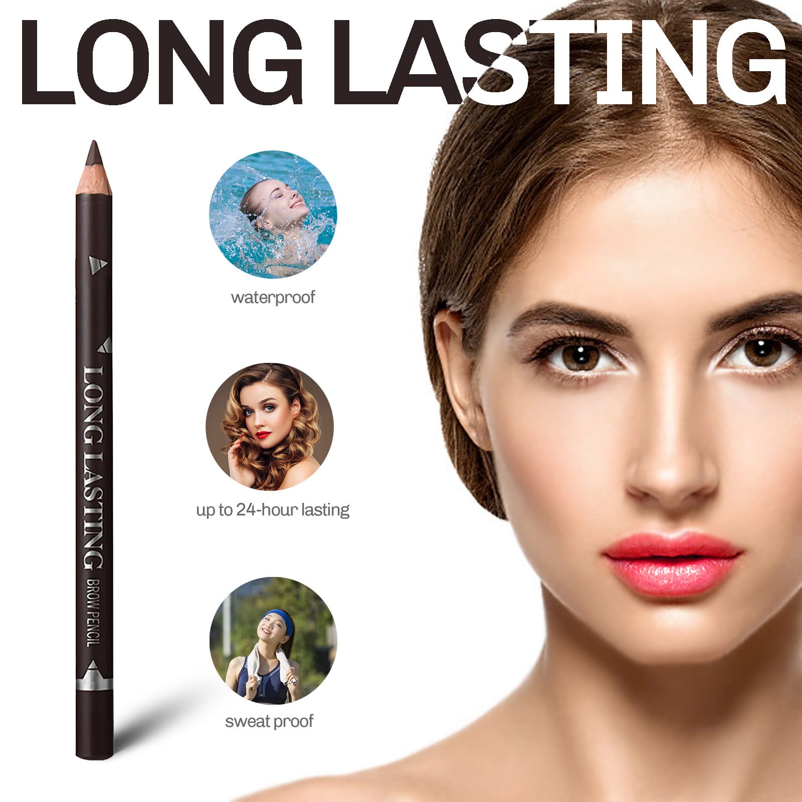 SUMEITANG trace sourcils facile, dessine rapidement des contours propres et nets.