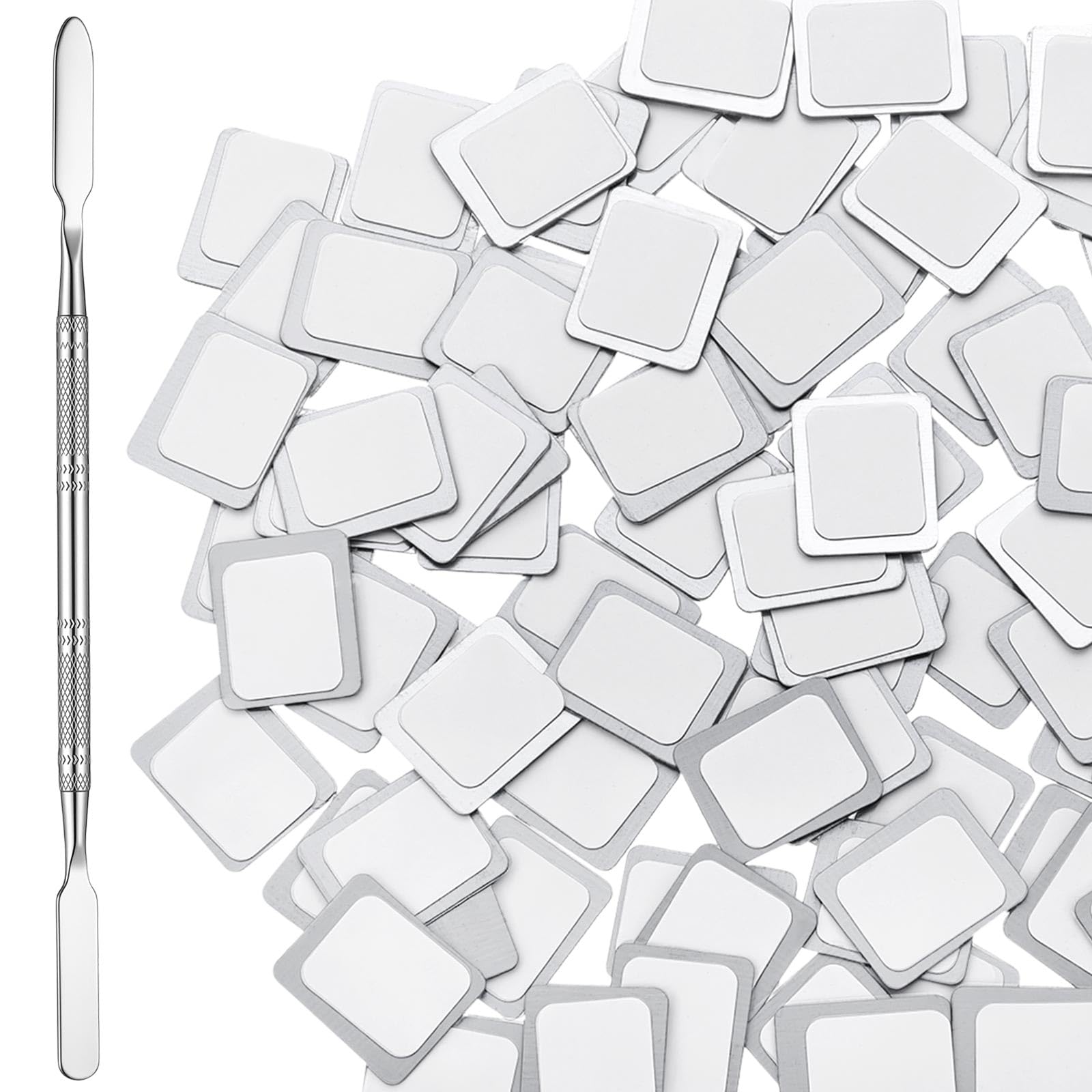 Sumind autocollants métalliques pour palette yeux carrés – adhérence fiable pour dépottage précis