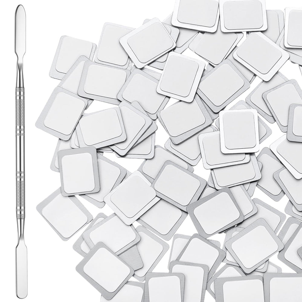 Sumind autocollants métalliques pour palette yeux carrés – adhérence fiable pour dépottage précis