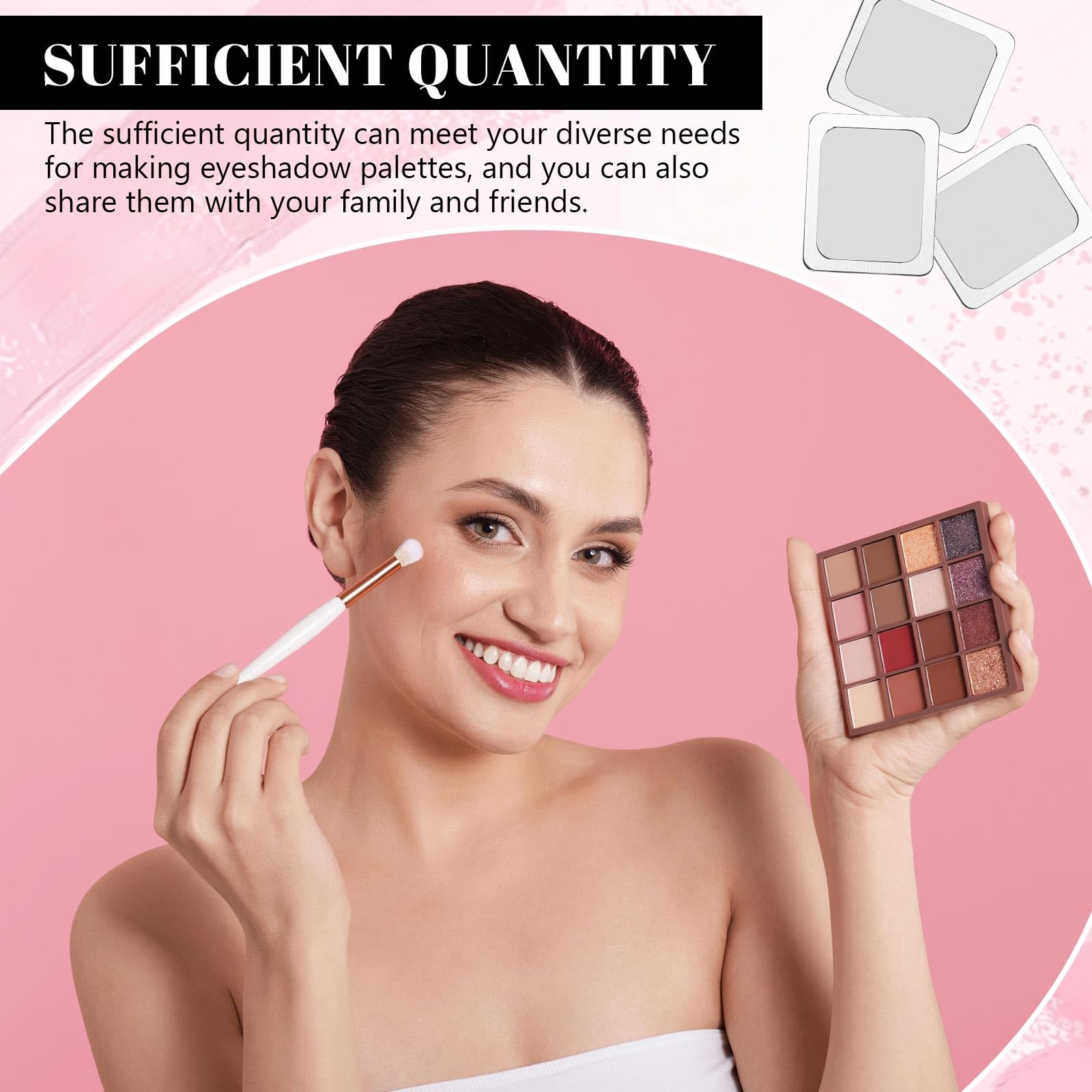 Sumind matériau fer durable – autocollants pour palette de maquillage