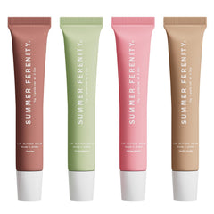 Summer Ferenity baume lèvres teinté ensemble 4 pack, hydratation douce et couleur naturelle