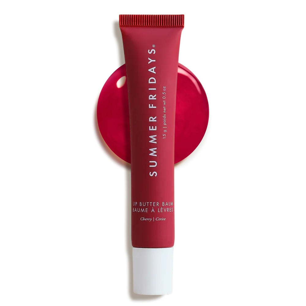 Summer Fridays baume lèvres teinté cerise, hydratation rapide et couleur légère.