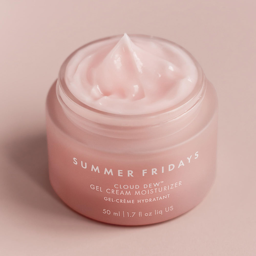 Cloud Dew Gel-Crème Summer Fridays, routine rapide pour hydratation et éclat.