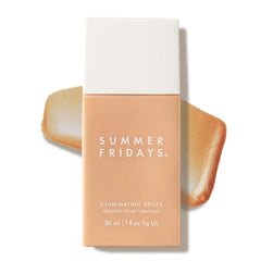 Gouttes illuminatrices Summer Fridays dans un flacon, texture légère pour un éclat naturel