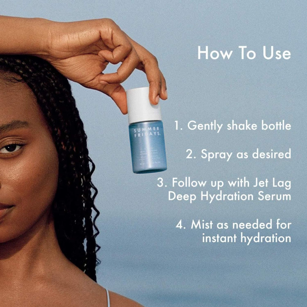 Summer Fridays Jet Lag brume-visage-ingredients-concombre : apaisement et hydratation pour la peau.