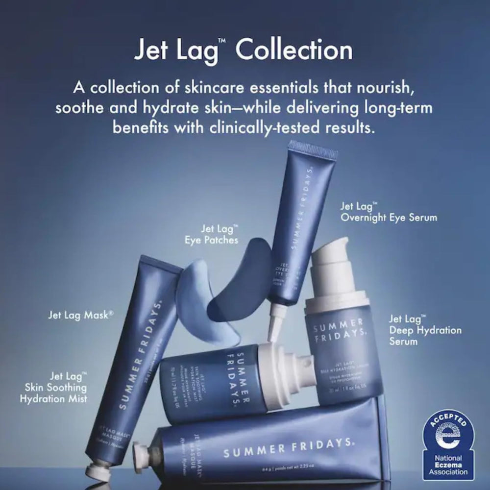 Patch hydrogel Summer Fridays Jet Lag hydrate rapidement et apaise la peau.