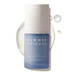 Sérum Jet Lag de Summer Fridays shows une hydratation en bouteille pour peau souple et nourrie.