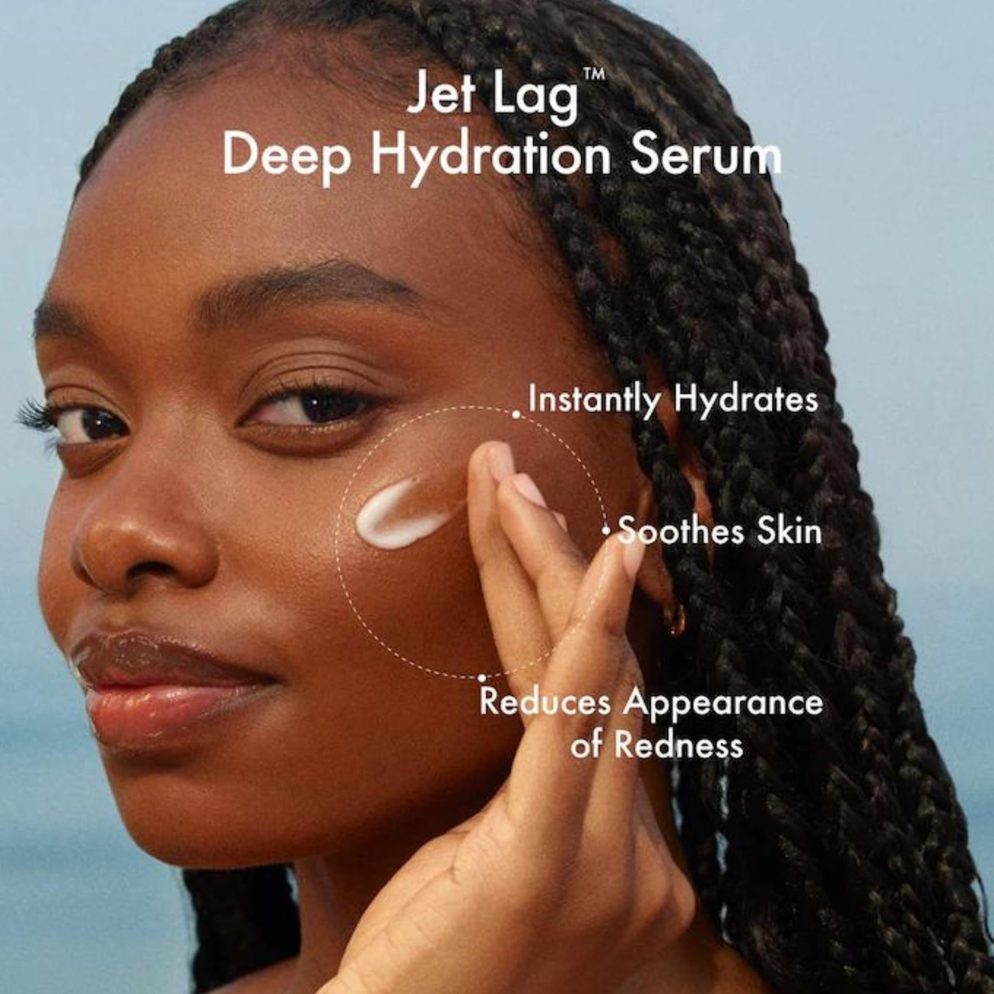 Ingrédients glycérine et squalane du Sérum Jet Lag pour hydratation durable.