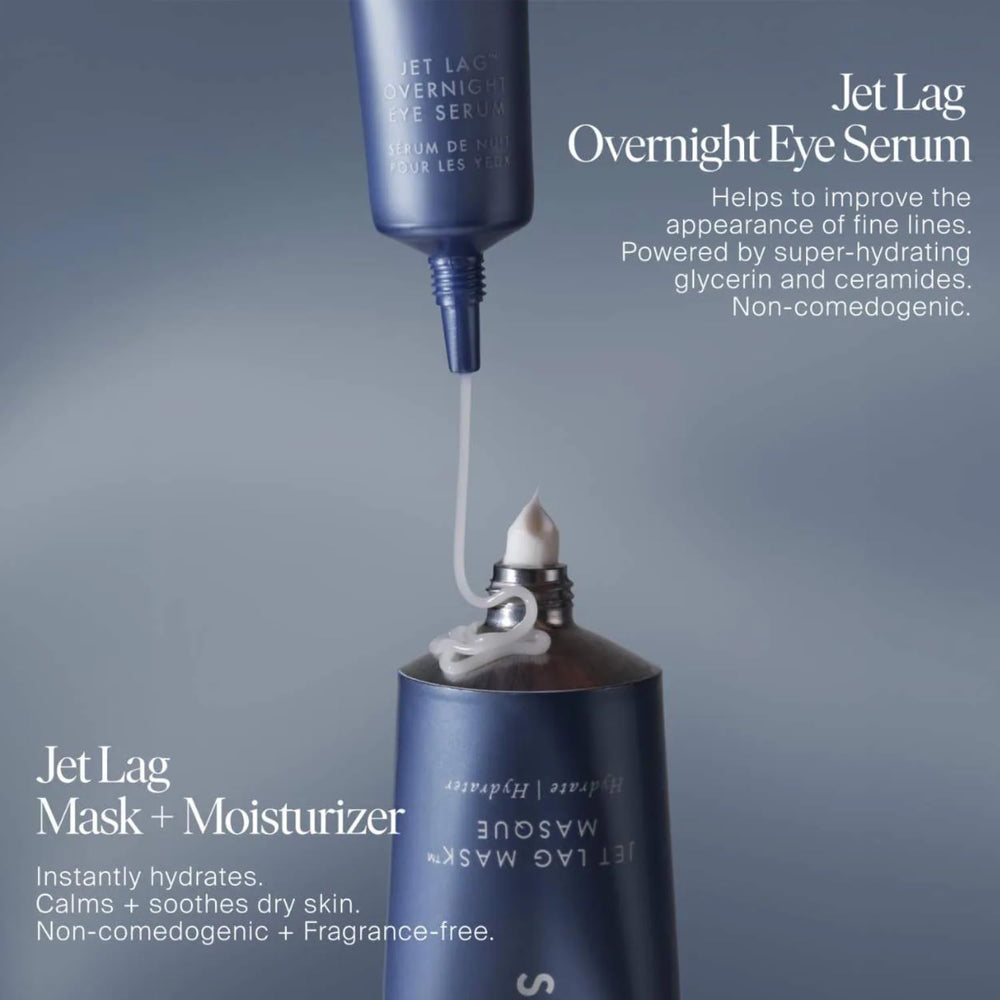 Dérivés vitamine A végétaux dans le sérum Yeux Jet Lag Nocturne action douce sur les ridules