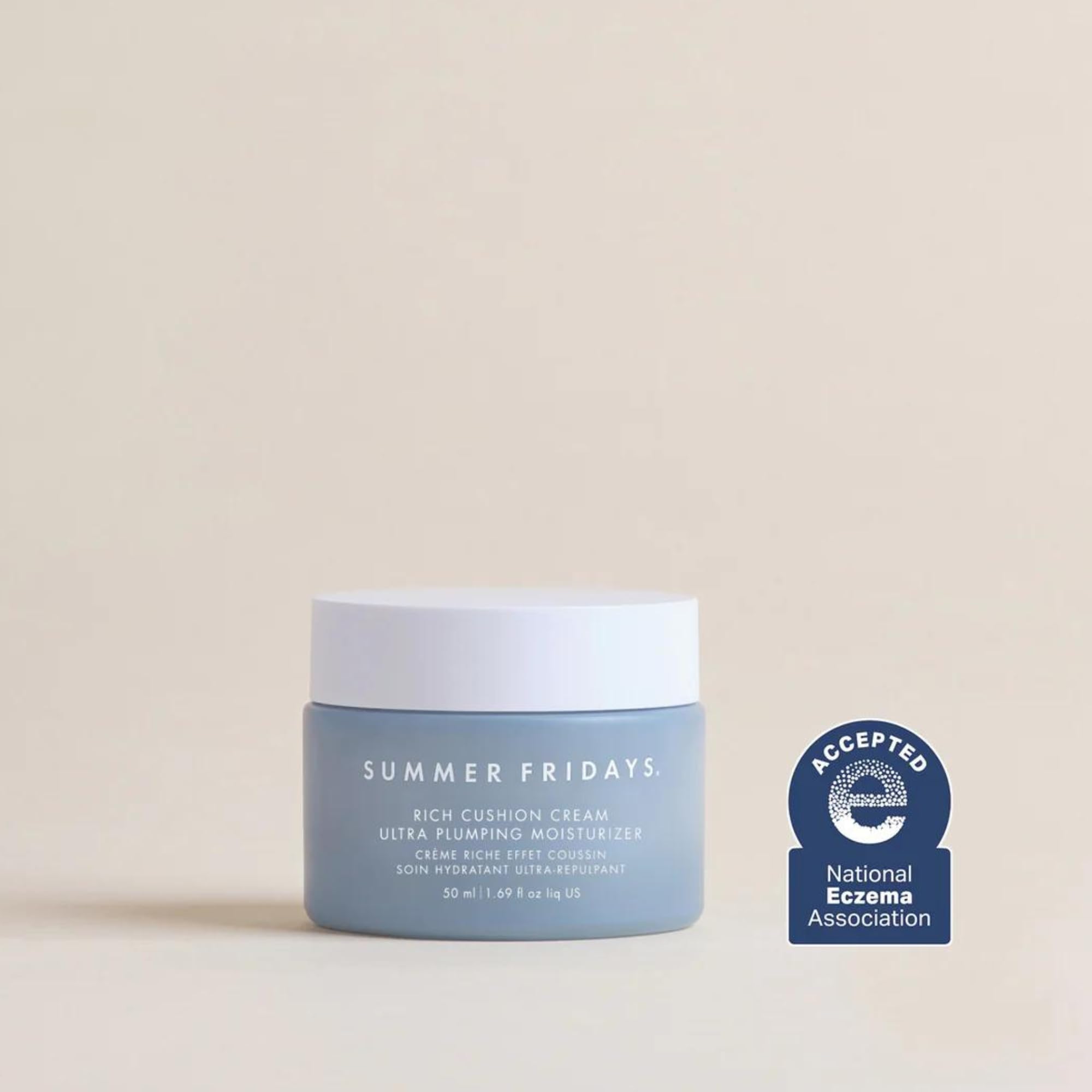 Summer Fridays Rich Cushion Face Cream – Crème visage riche pour massage et lissage du teint