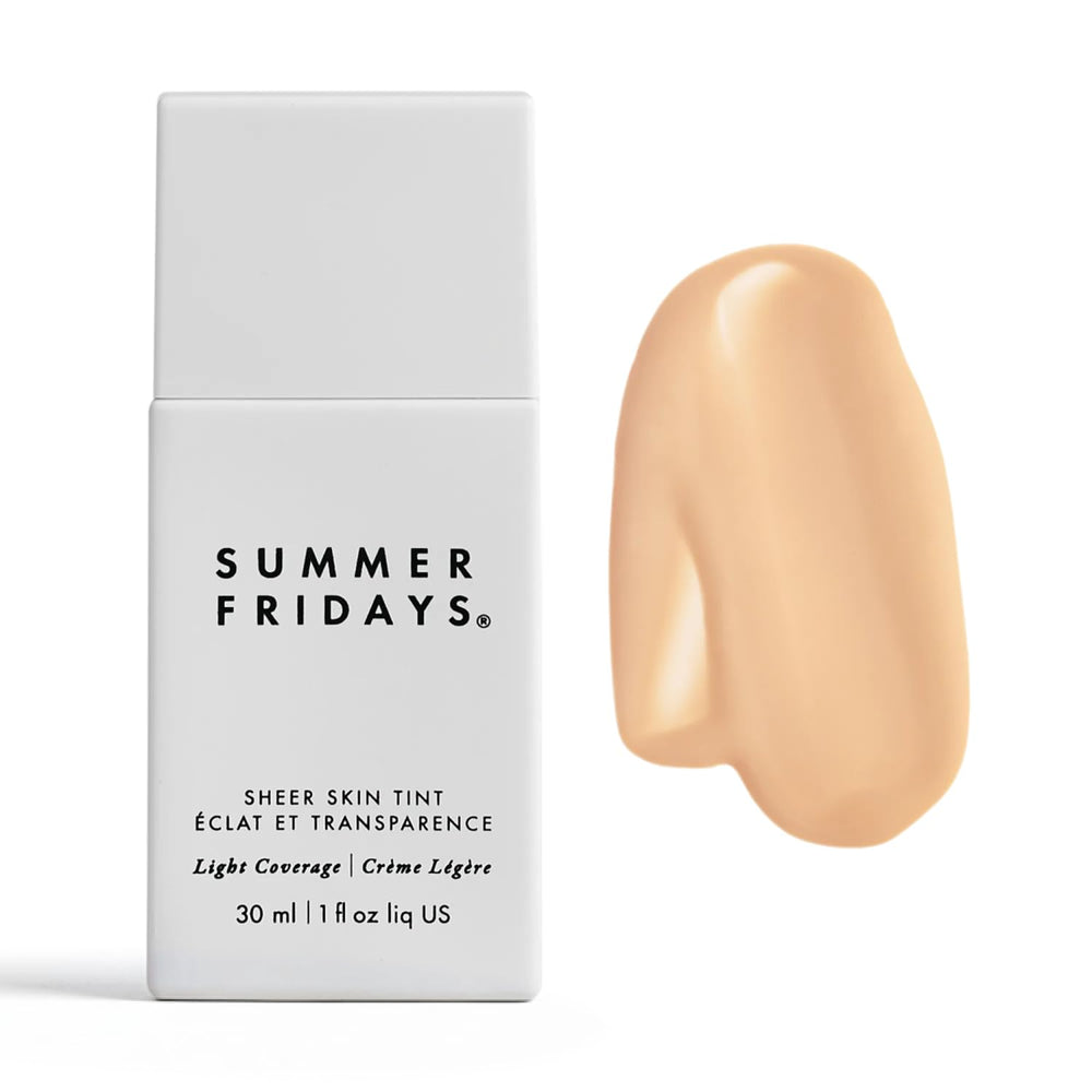 Summer Fridays Sheer Skin Tint – aperçu de la bouteille pour une peau lumineuse
