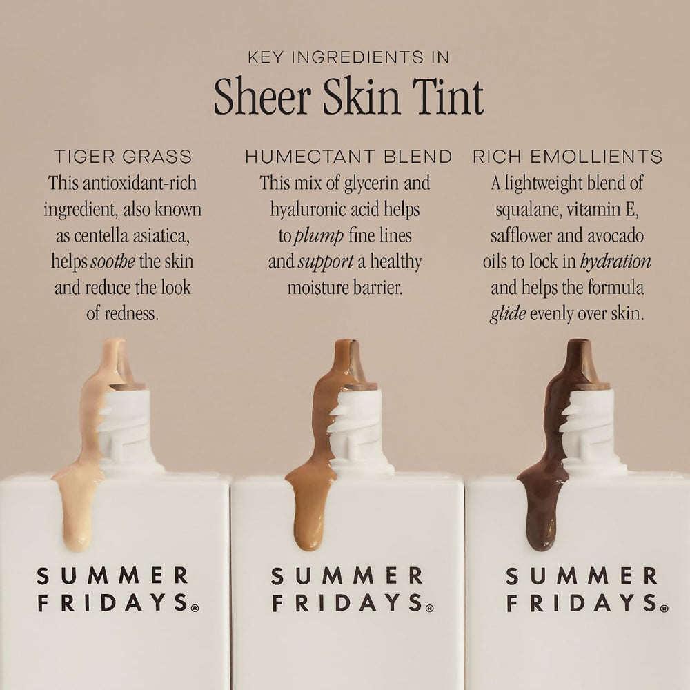 Summer Fridays Sheer Skin Tint – hyaluronique pour un effet repulpant discret