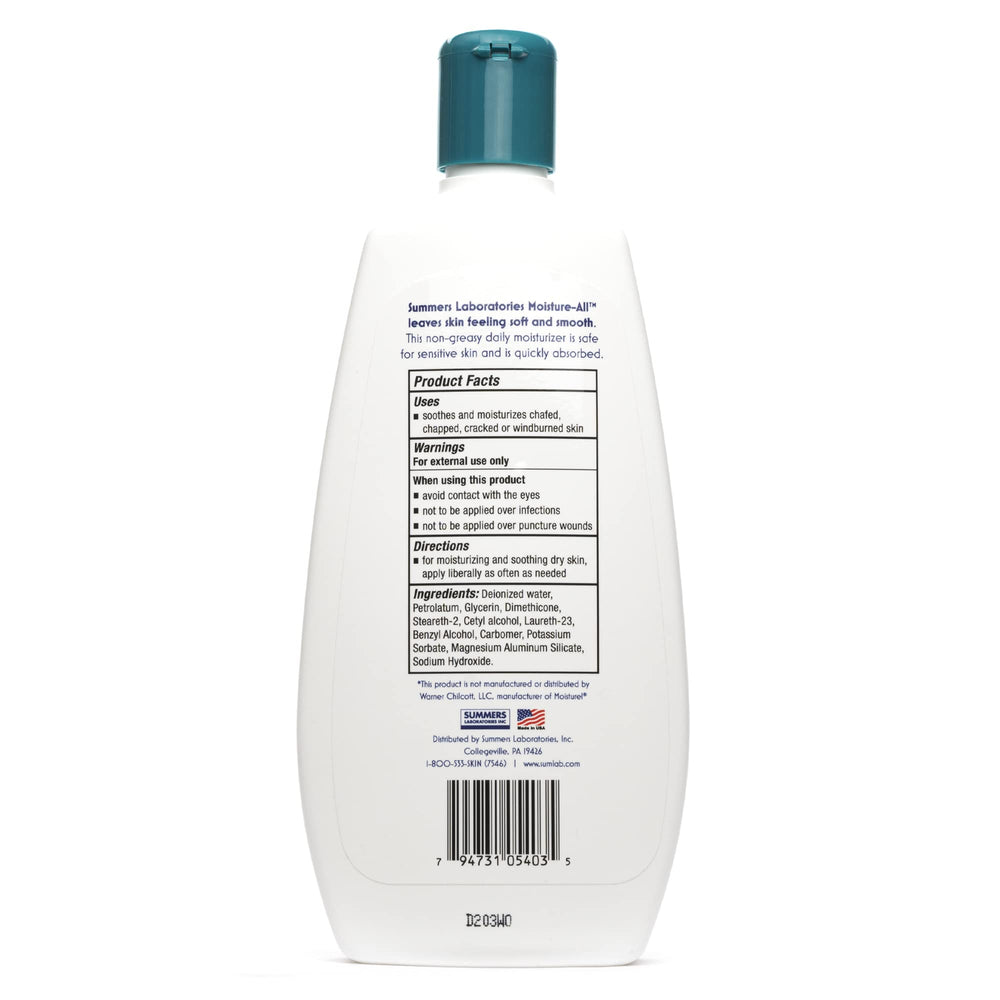 Usage quotidien Moisture-All pour peau sèche et sensible.