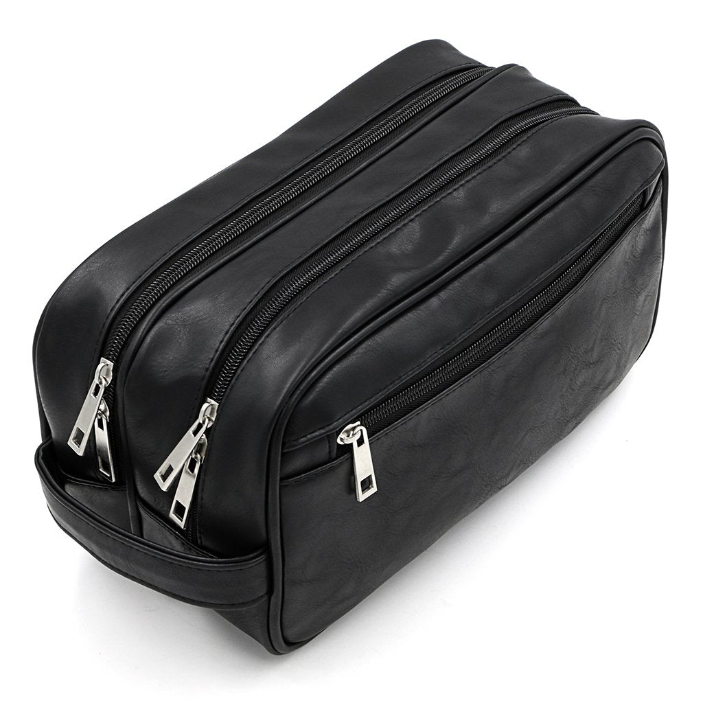 Sumnacon sac de toilette avec deux grands compartiments, rangement pratique en voyage.