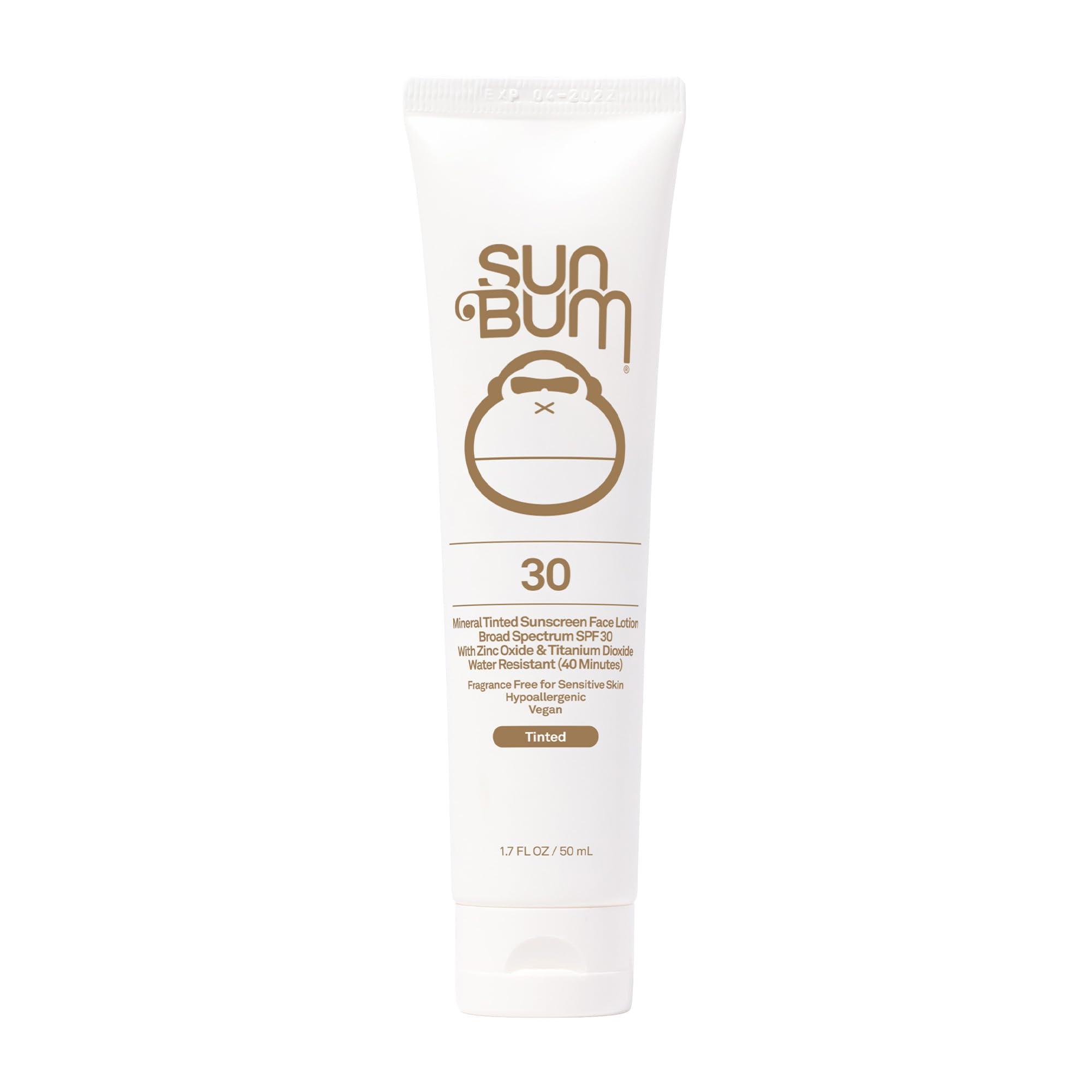 Sun Bum Minéral SPF30, teinte visage matte, primer léger pour teint naturel.