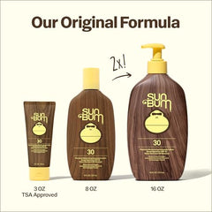 Sun Bum Original SPF 30 - utilisation plage: crème non comédogène résistant à l'eau.