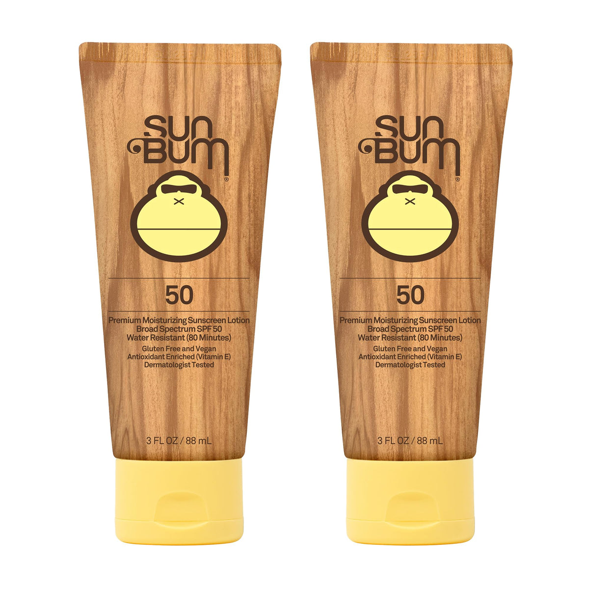 Sun Bum Original SPF50 Lotion, bouteille de 3 oz, parfaite pour la plage.