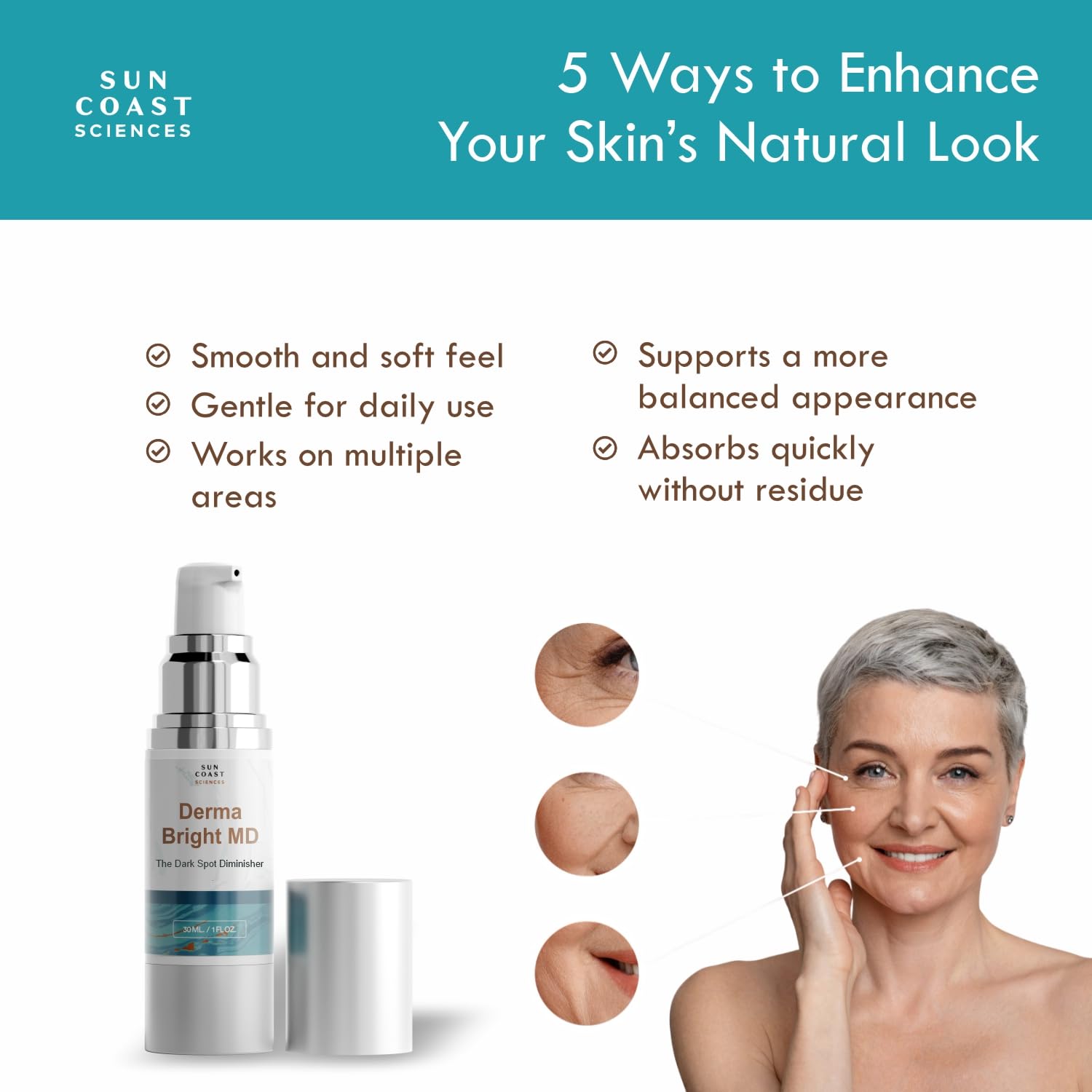 SUN COAST SCIENCES Correcteur-taches-sombres – crème au pot pour le teint homogène