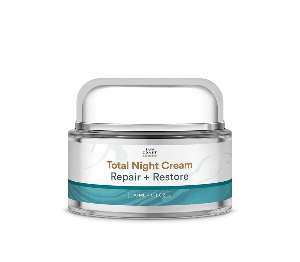 SUN COAST SCIENCES creme nuit total dans flacon, soin nocturne hydratant.