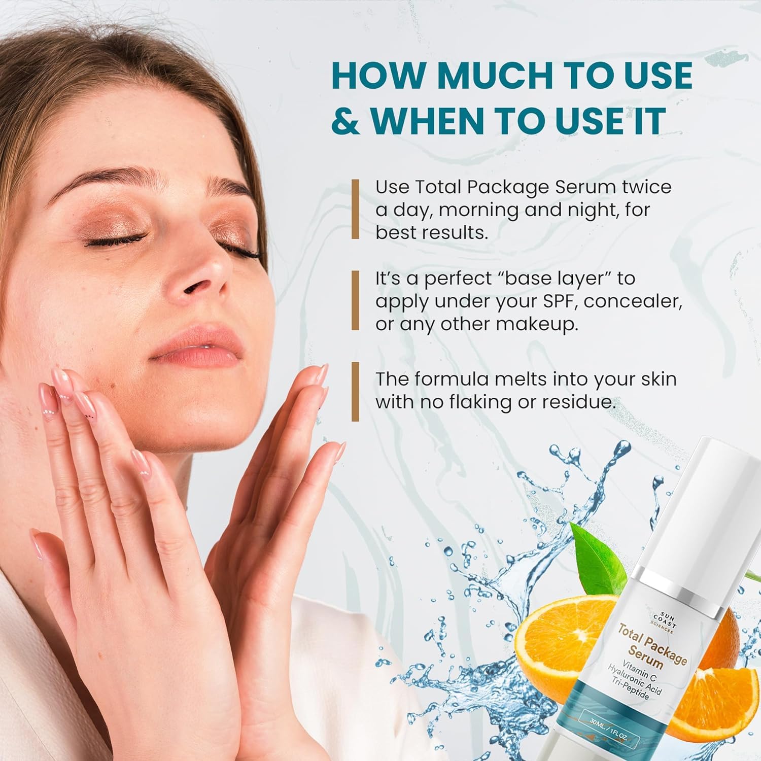 SUN COAST SCIENCES Sérum Total Package emballage vegan et sans cruauté.