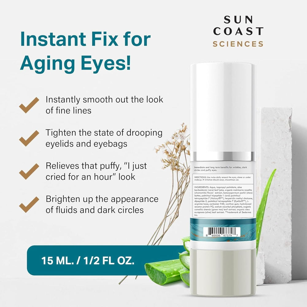SUN COAST SCIENCES sérum yeux texture légère – pénètre rapidement et rafraîchit