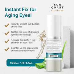 SUN COAST SCIENCES sérum yeux texture légère – pénètre rapidement et rafraîchit