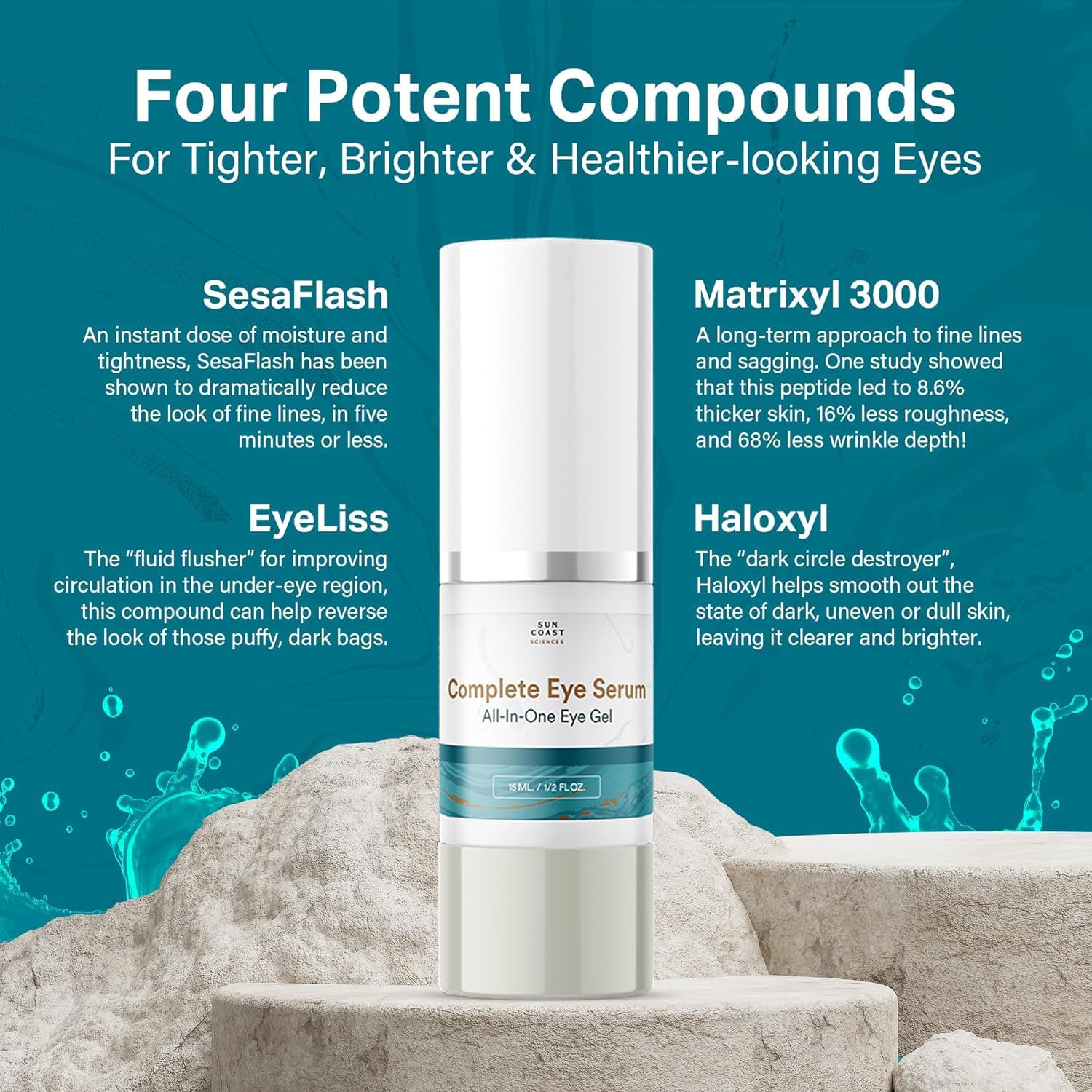 SUN COAST SCIENCES sérum yeux usage quotidien – routine simple et efficace