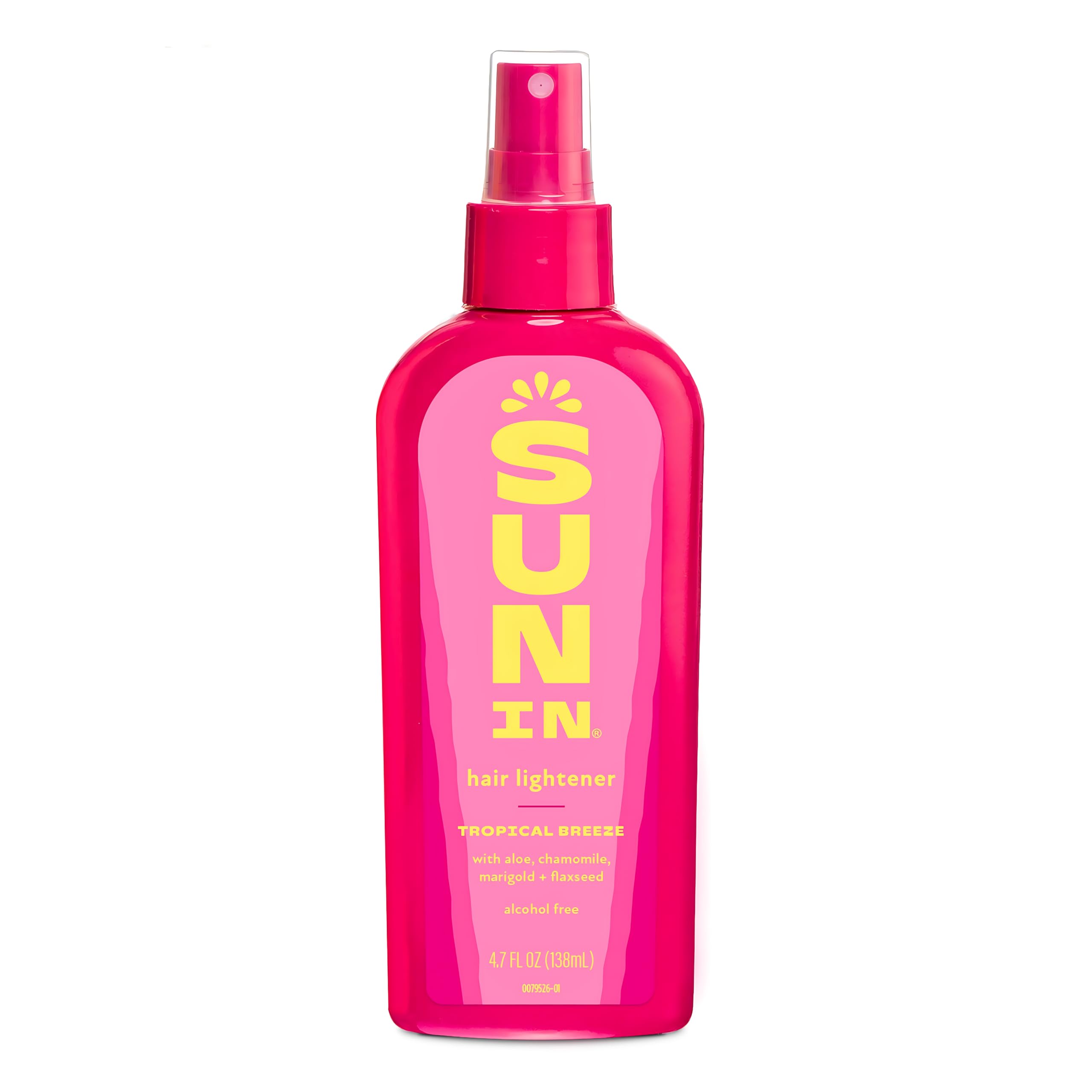Sun-In Spray-In Lightener Original – avant-après, reflets naturels.