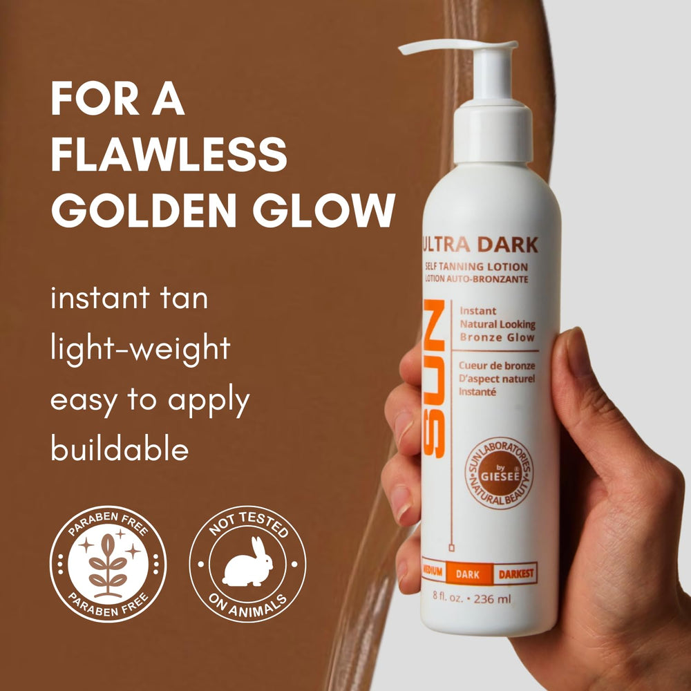 Sun Laboratories par Giesee – ingrédients biologiques pour une auto-bronzante naturelle
