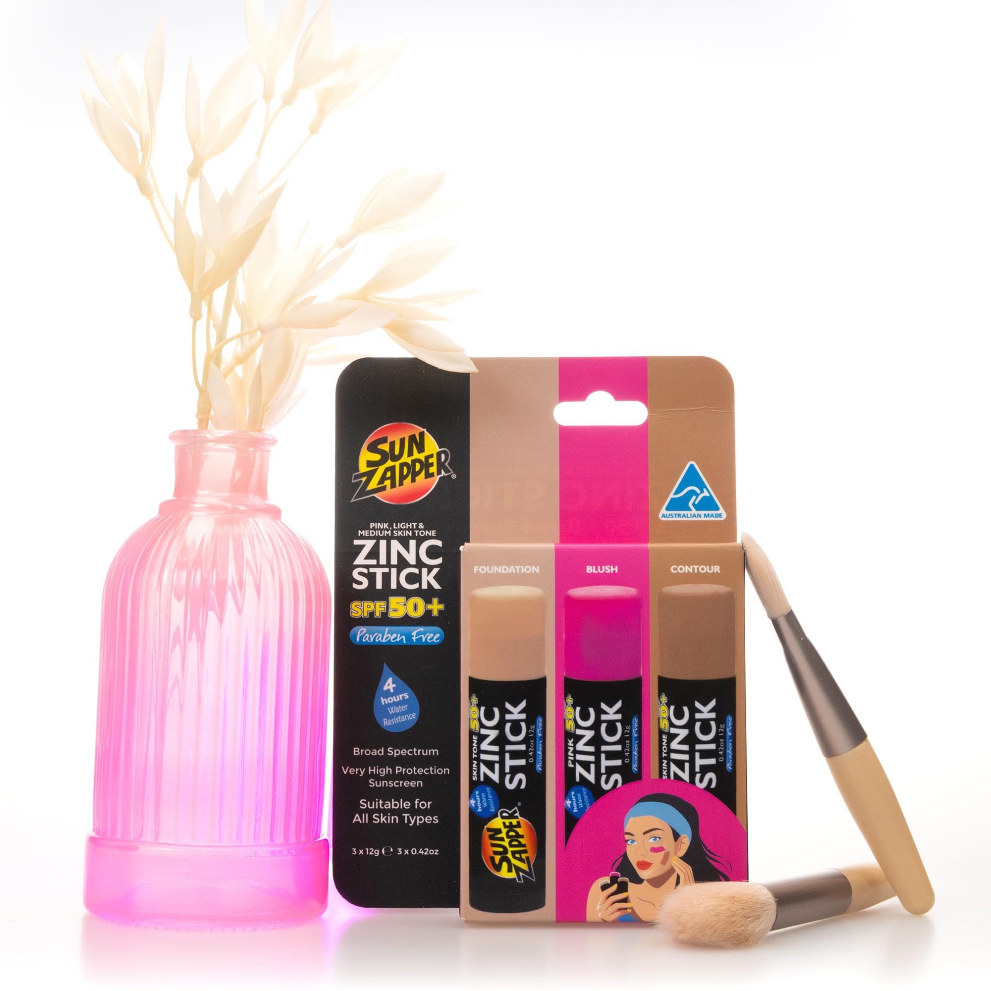 Sun Zapper Stick format-compact-voyage, format pratique pour retouches nomades.