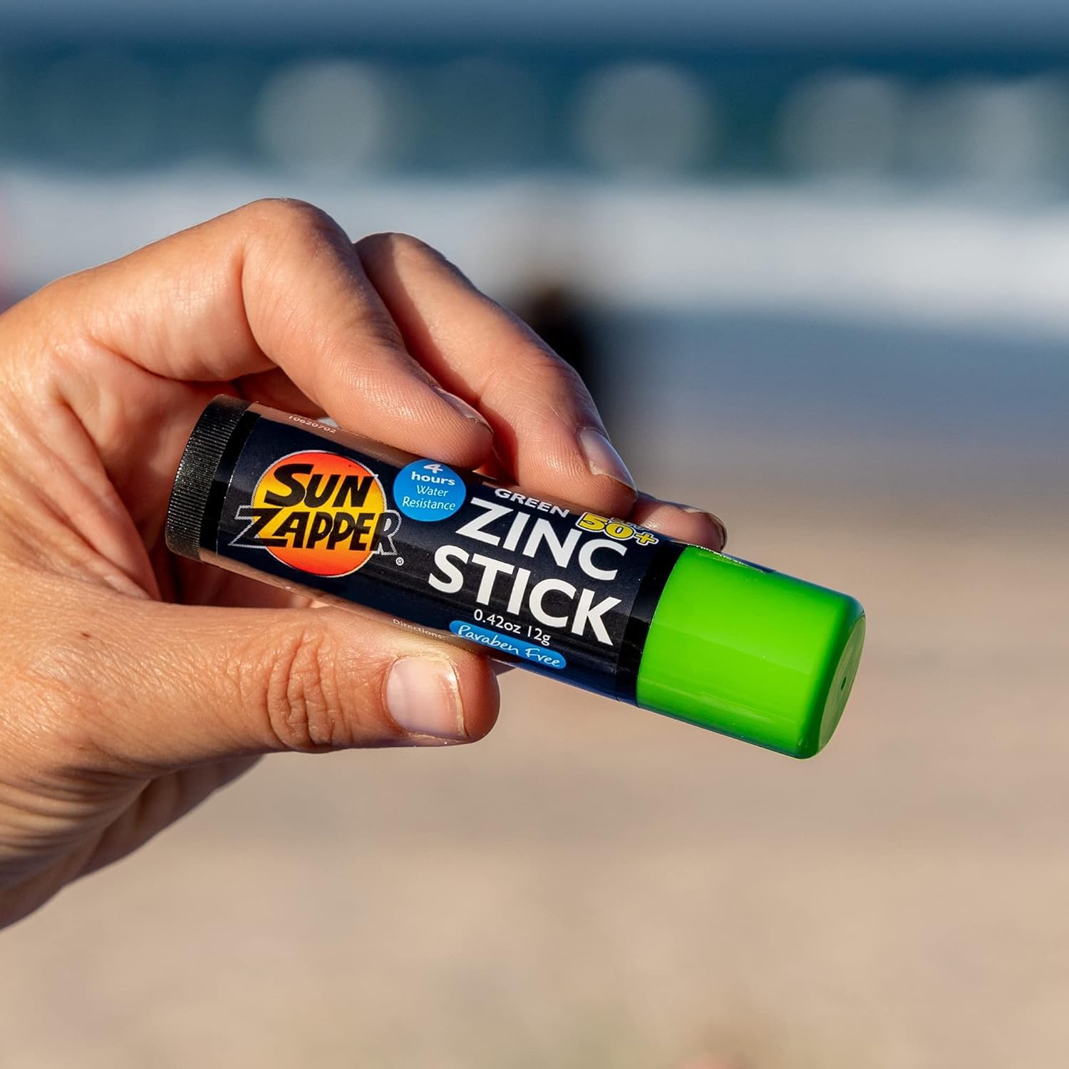 Sun Zapper Stick vert texture verte application douce et invisible
