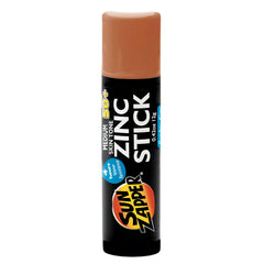 Sun Zapper zinc oxide sunscreen stick close-up showing mineral protection