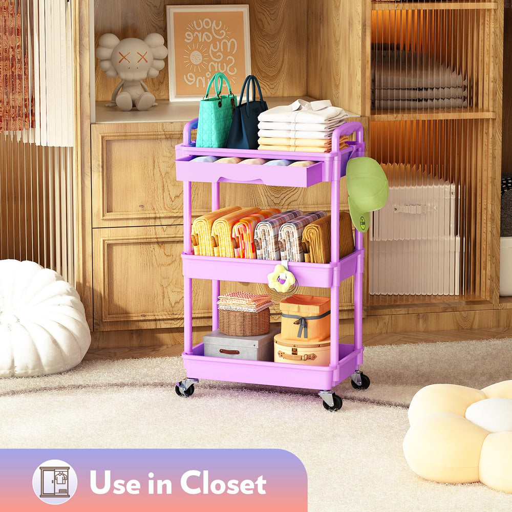 SUNALLY support-pinceaux-accessoires-roulant, organisation sans effort pour outils beauté.