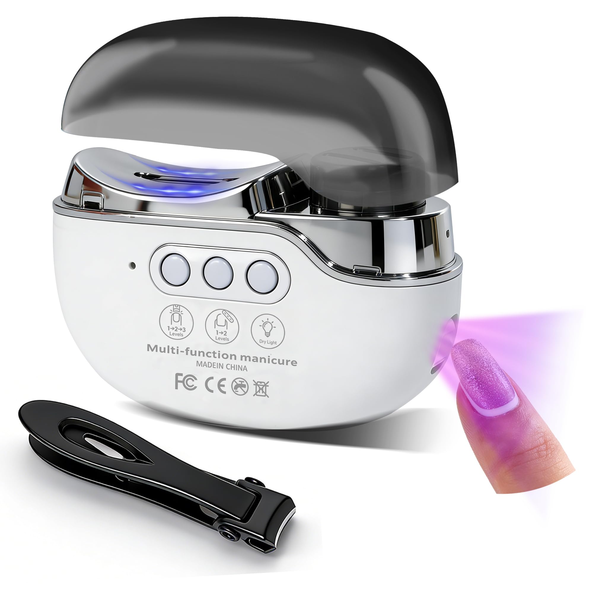 Sunanday ensemble 3-en-1 coupe-ongles, kit tout-en-un pratique