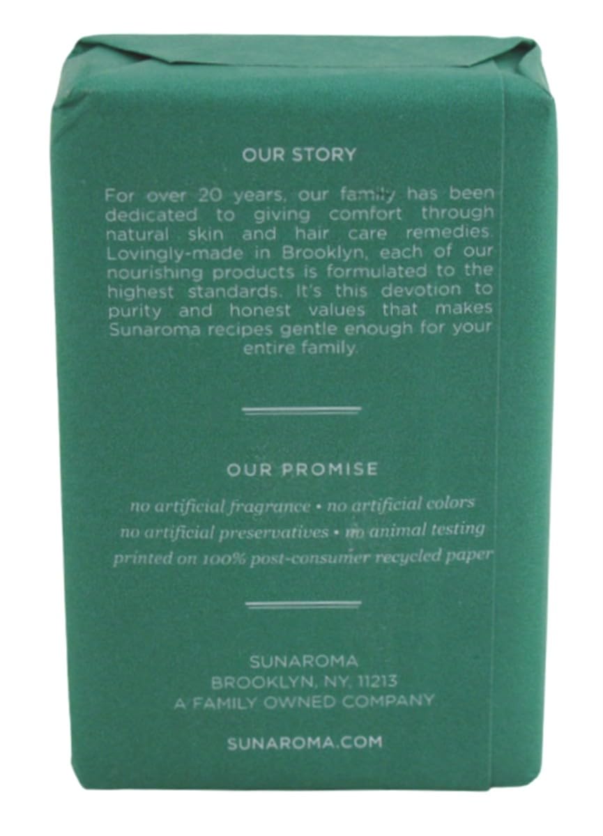Zoom sur la texture du savon Sunaroma Eucalyptus Tea Tree Ginger pour la douche.