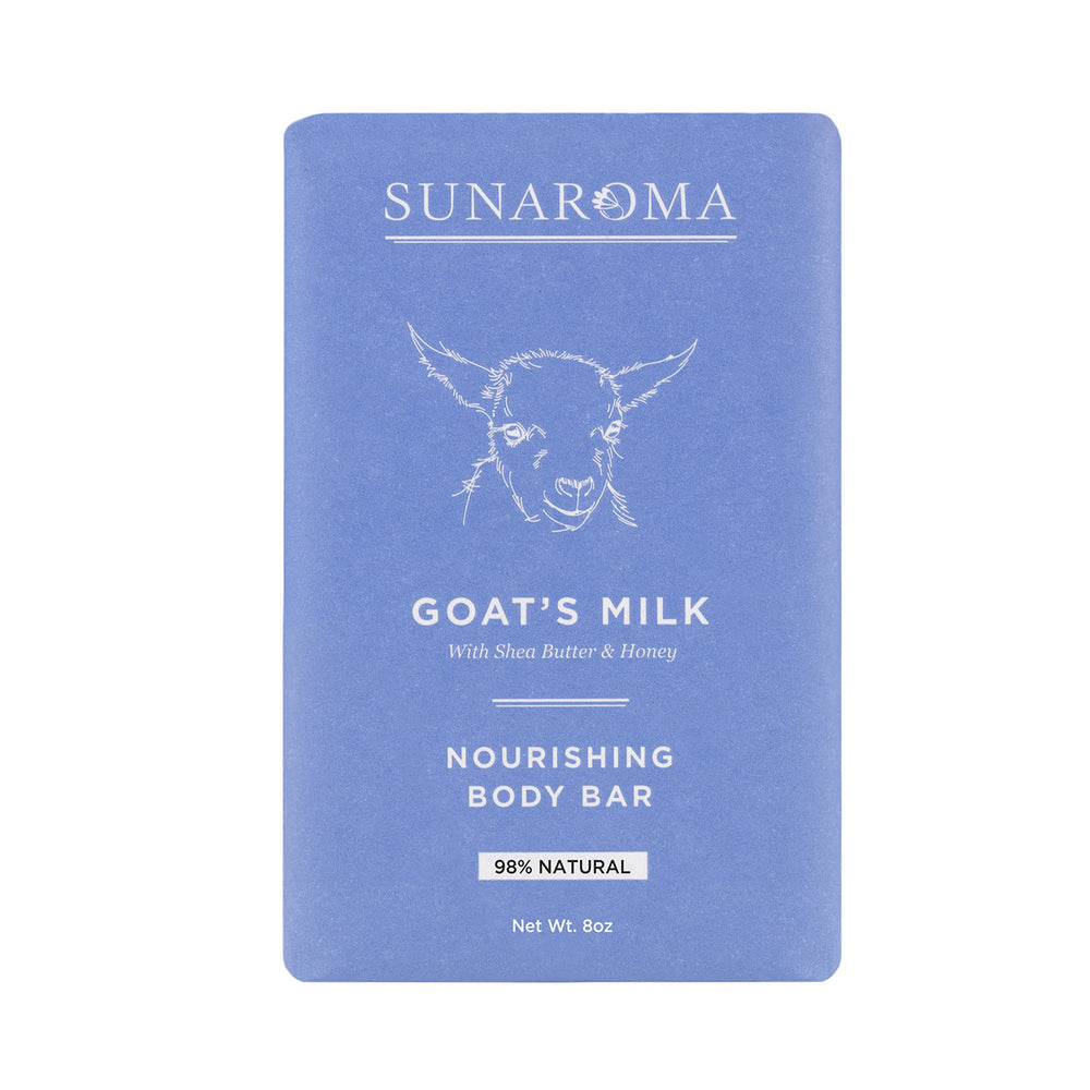 SUNAROMA savon lait chèvre, savon-lait-chevre, hydratation douce et nourrissante pour la peau.