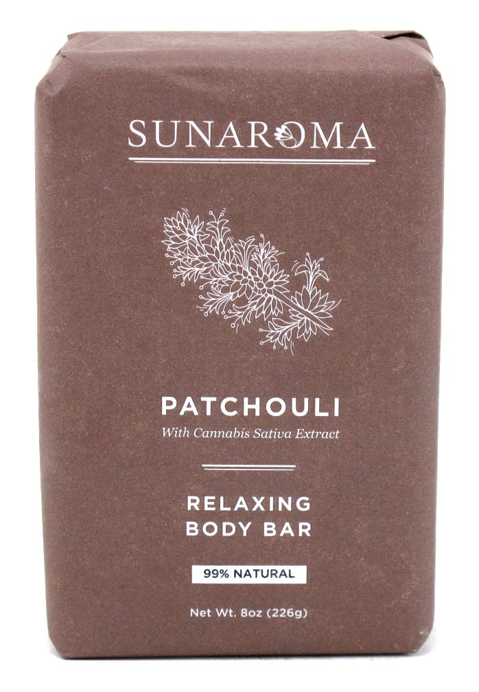 SUNAROMA Texture crémeuse du savon Patchouli pour peau douce.