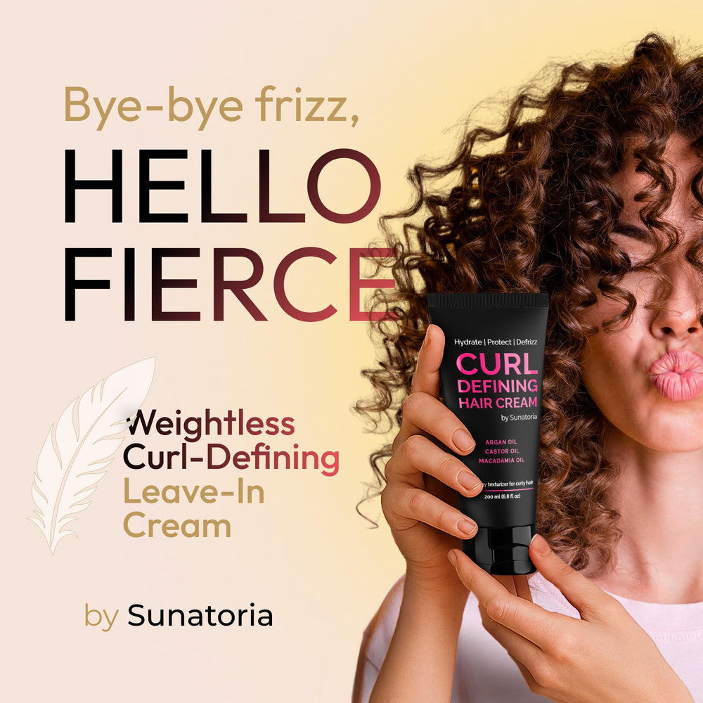 Sunatoria Crème Sans Rinçage: activation des boucles sans effet collant et définition durable.