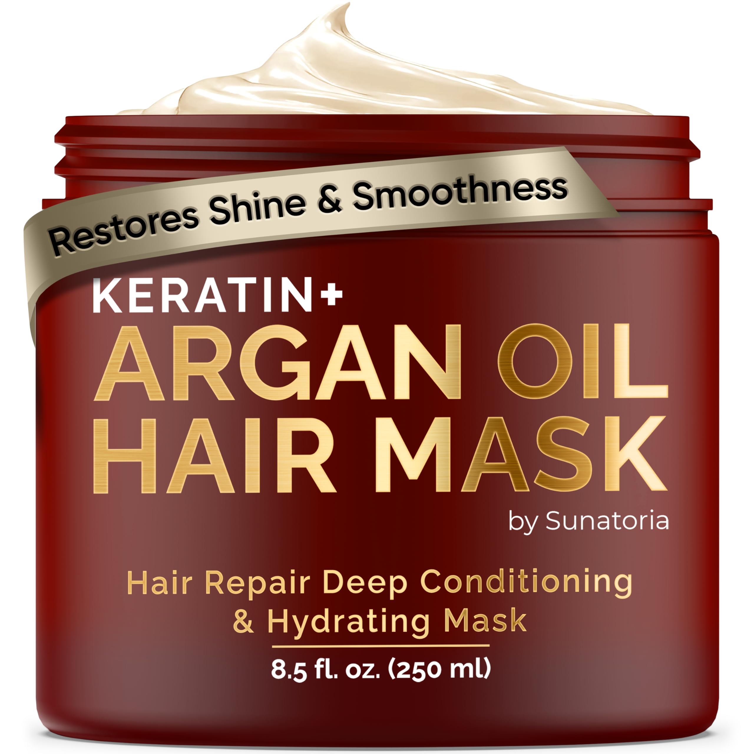 SUNATORIA masque-cheveux keratine huile argan – nourrissant et démêlant après rinçage.