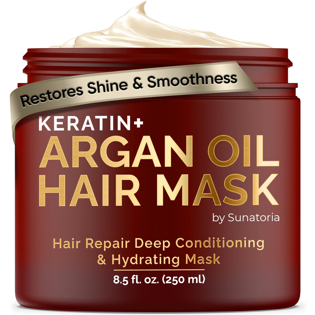 SUNATORIA masque-cheveux keratine huile argan – nourrissant et démêlant après rinçage.