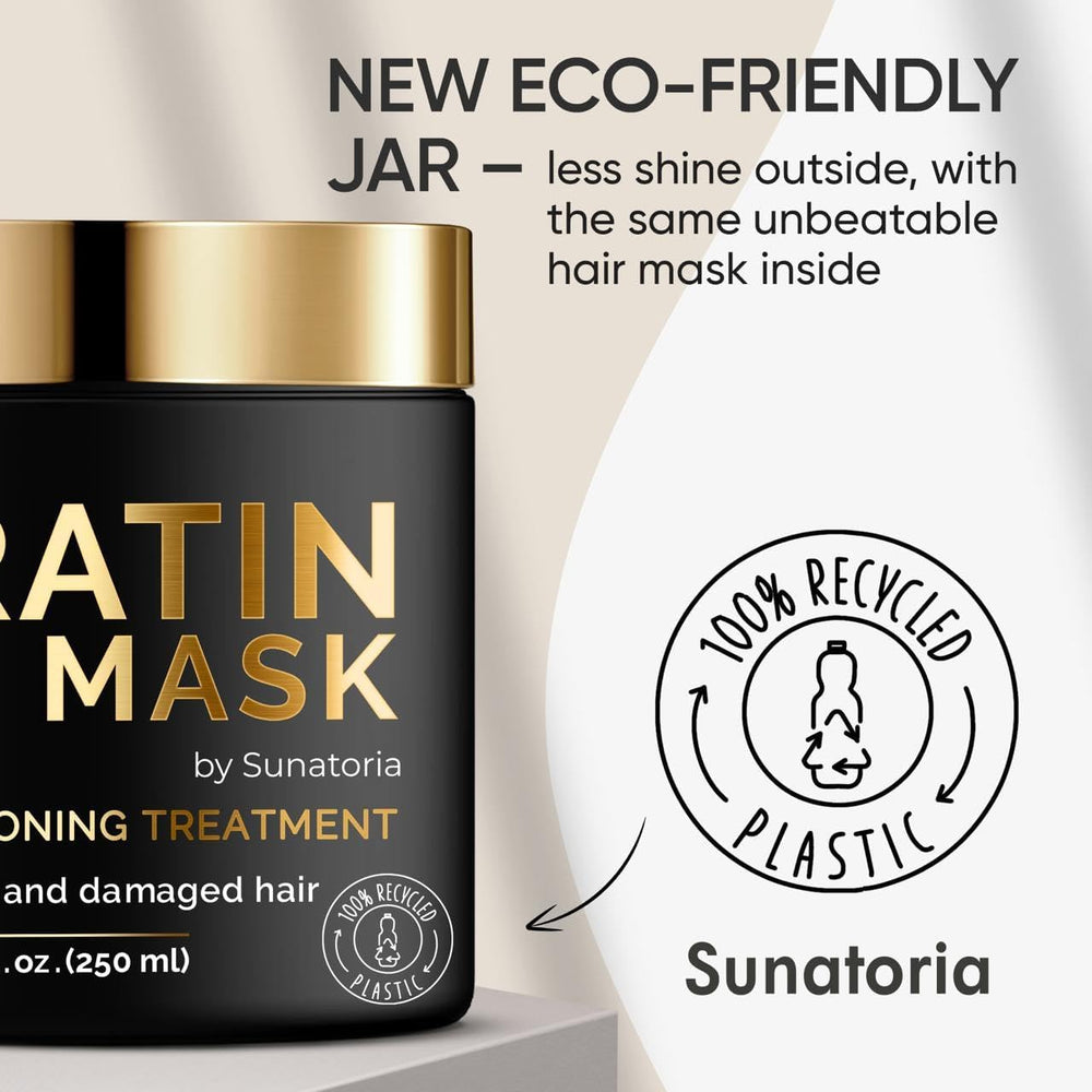 SUNATORIA Masque Kératine, emballage élégant et design.