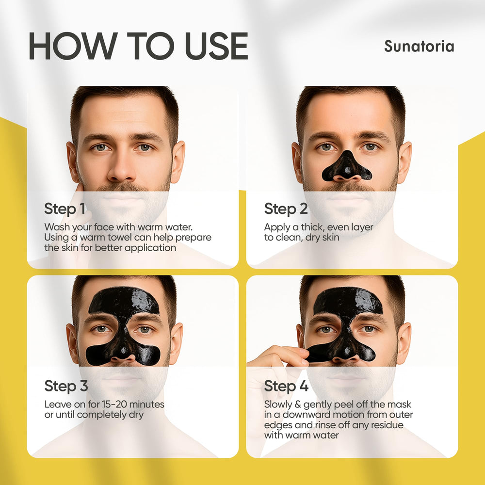 Sunatoria texture noire du masque : expérience sensorielle et résultat visuel sans agressivité