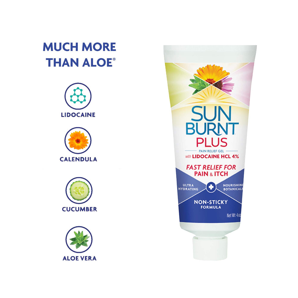 Sunburnt Plus Ingrédients clés – Aloe Vera, Calendula et Echinacea.